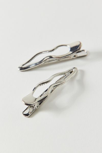 Wavy Metal Hair Clip Set