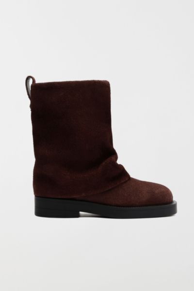 Schutz Keira Foldover Boot In Root Brown, Women's At Urban Outfitters In Brown