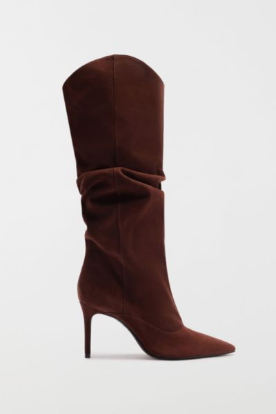 Schutz Maryana Up Slouch Boot In Brown