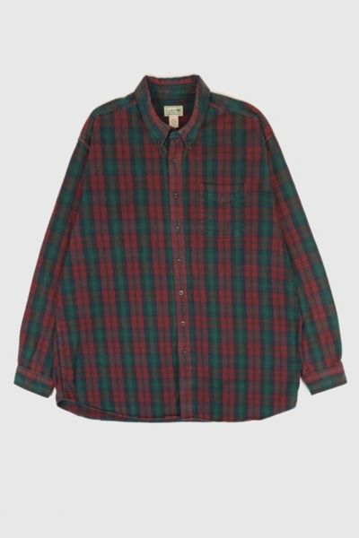 Vintage L.L. Bean Flannel Button-Down Shirt