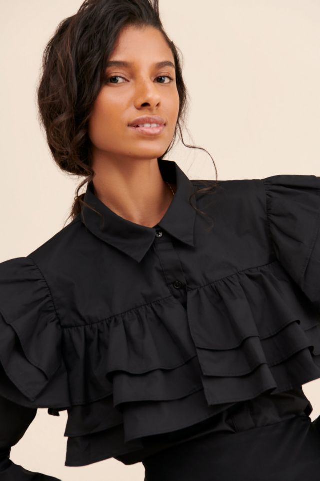 English Factory Bell Sleeve Ruffled Shirt #2