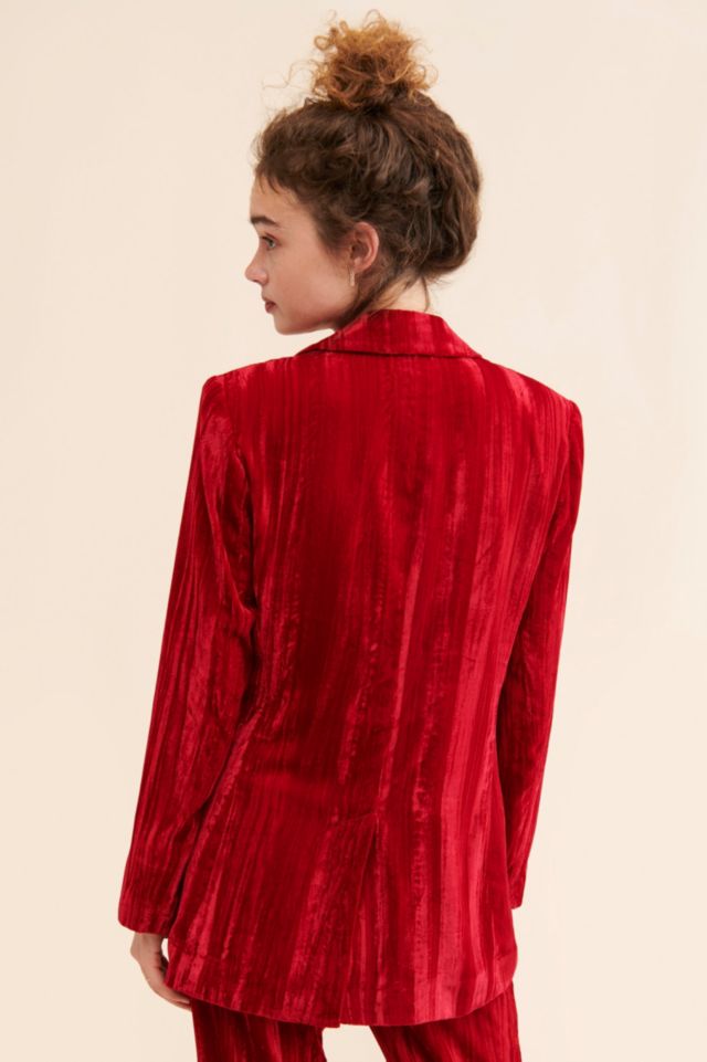 Steve Madden Imann Crushed Velvet Blazer #1