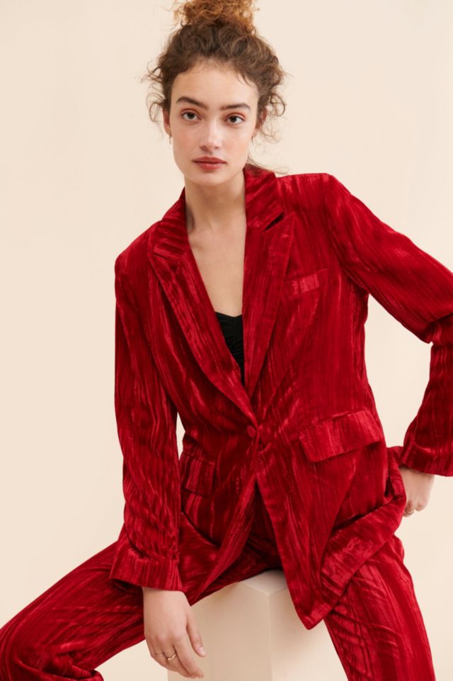 Steve Madden Imann Crushed Velvet Blazer #2