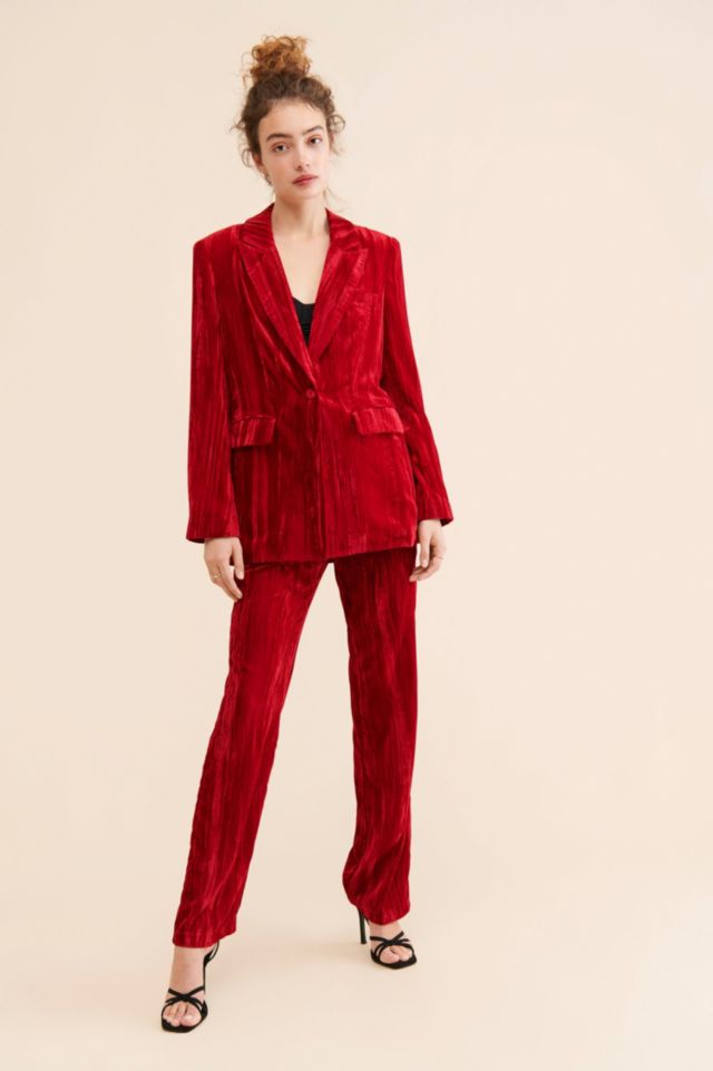 Steve Madden Imann Crushed Velvet Blazer #3