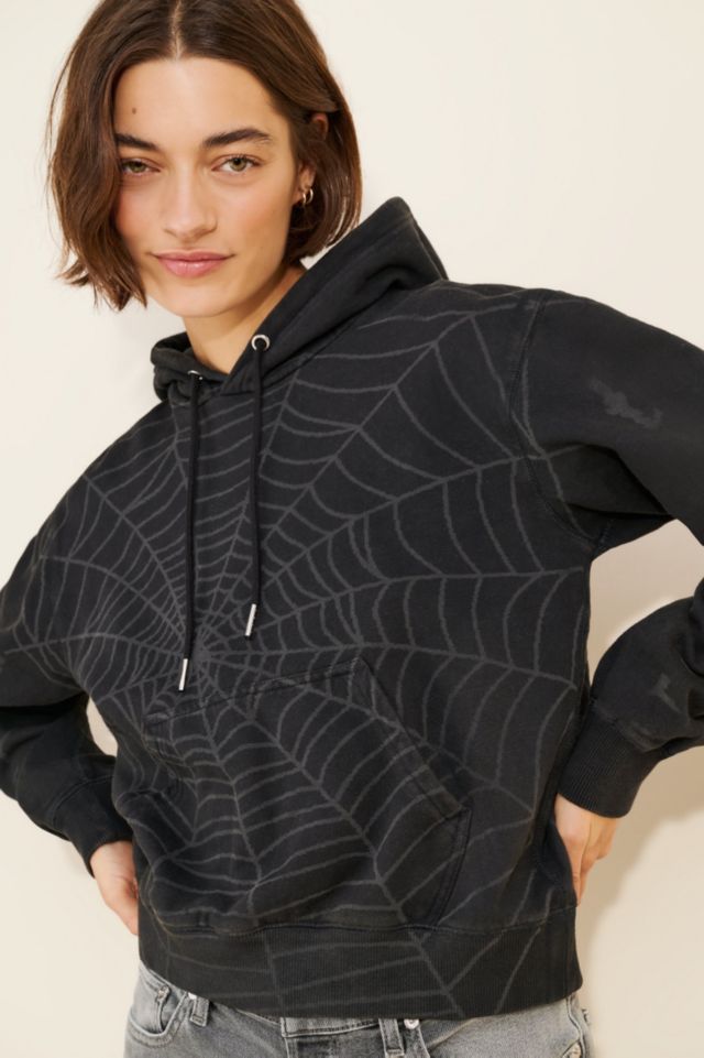 BDG Bonfire Allover Print Cropped Hoodie Sweatshirt #2