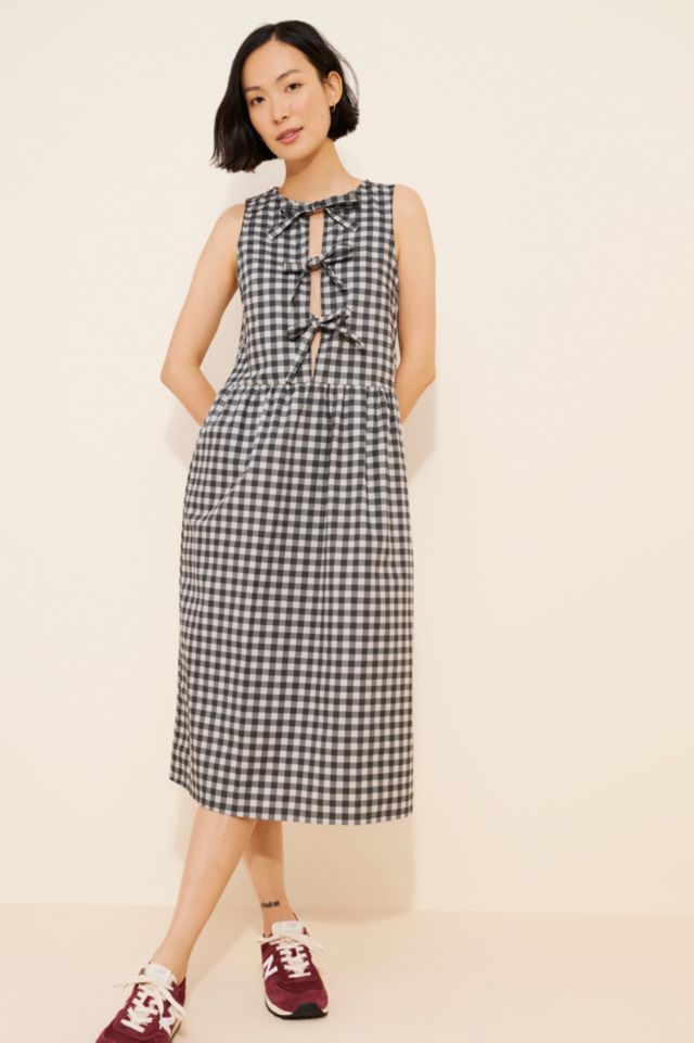 Motel Prelith Gingham Midi Dress #3