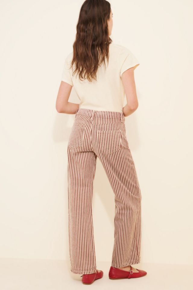 Daisy Street Mid-Rise Denim Stripe Jeans #1