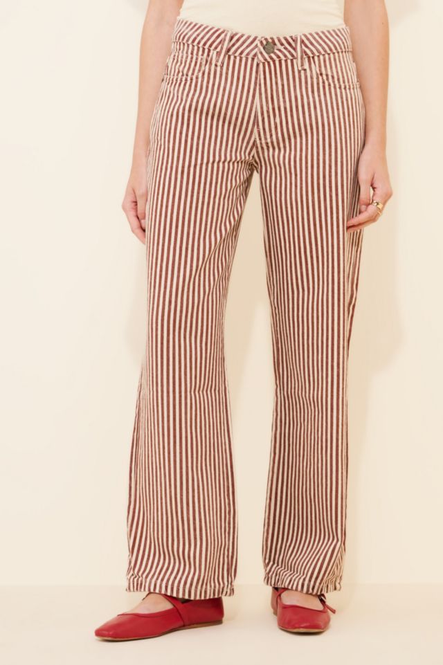Daisy Street Mid-Rise Denim Stripe Jeans #3
