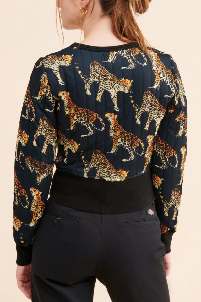 Naomi Quilted Crew Neck Sweatshirt #2