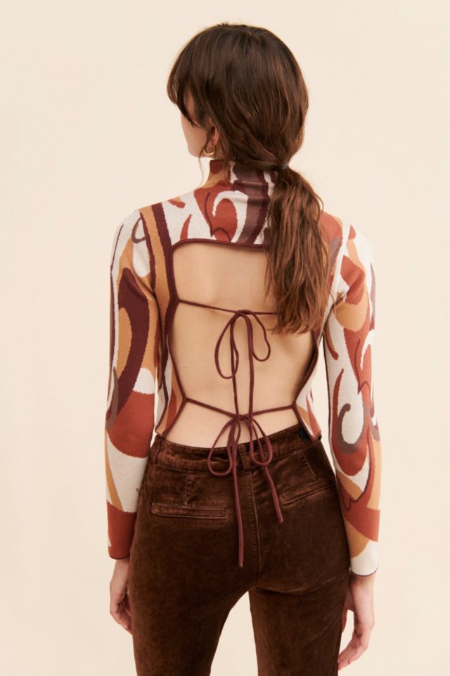 4SI3NNA Zelah Tie-Back Sweater #1
