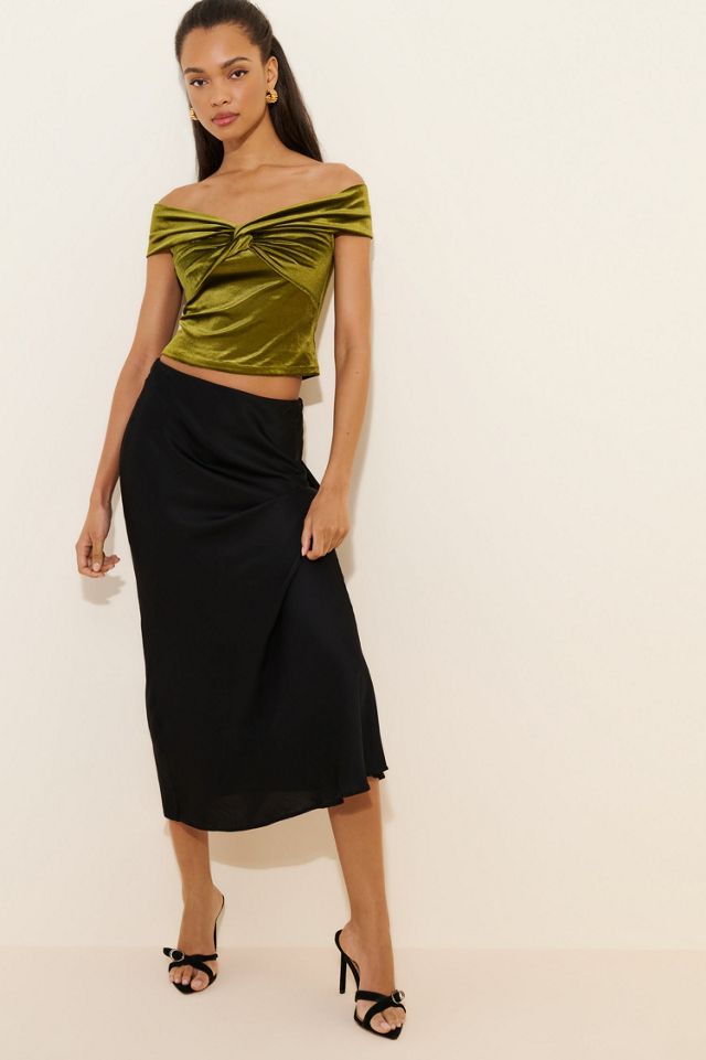 Kourt Velvet Binx Off-The-Shoulder Top #3
