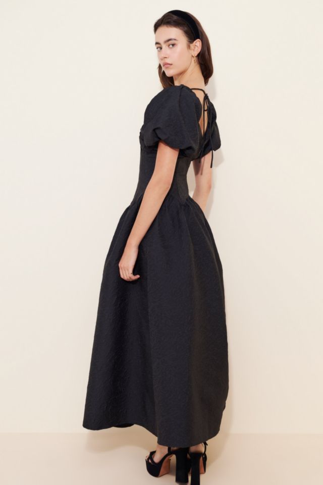 Glamorous Drop Waist Puff Sleeve Maxi Dress #1