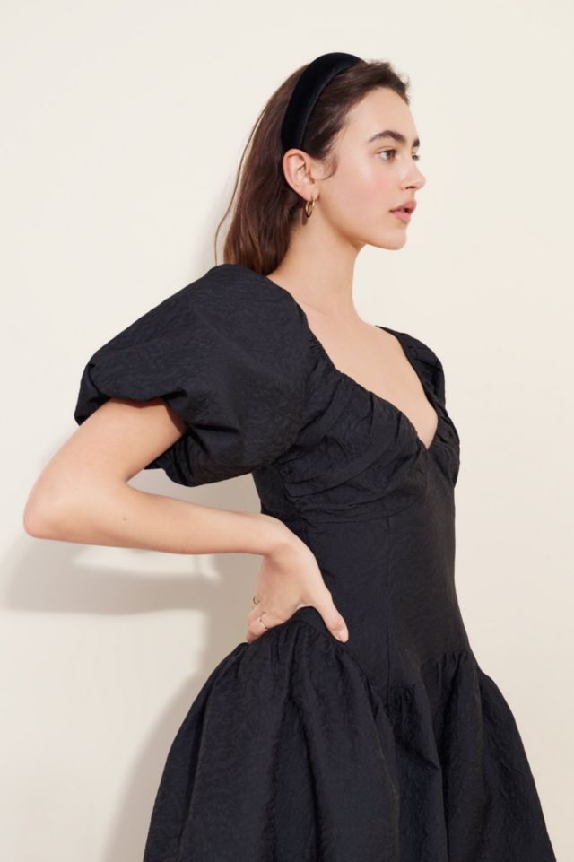 Glamorous Drop Waist Puff Sleeve Maxi Dress #3