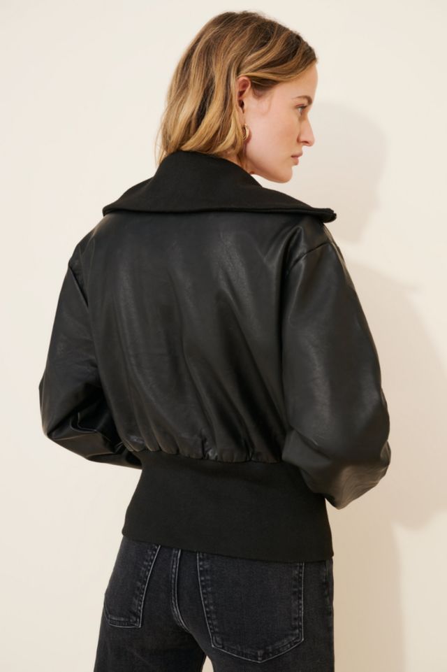 Lioness Vegan Leather Westwood Crop Jacket #1