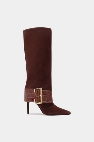 Schutz Beatrix Buckle Knee High Boot