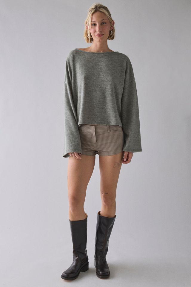 ReMADE By UO Remnants Cozy Knit Drippy Long Sleeve Top #1