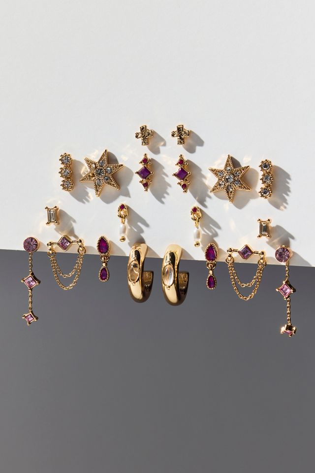 Strange Powers Stars & Gems Multi Earring Set #1