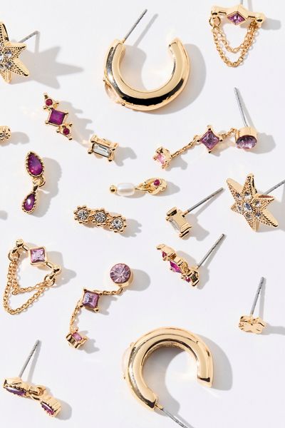 Strange Powers Stars & Gems Multi Earring Set