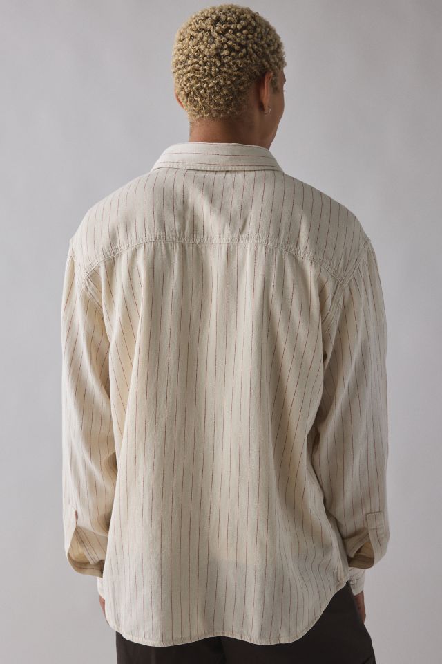 Dickies New Hickory Stripe Long Sleeve Shirt #1