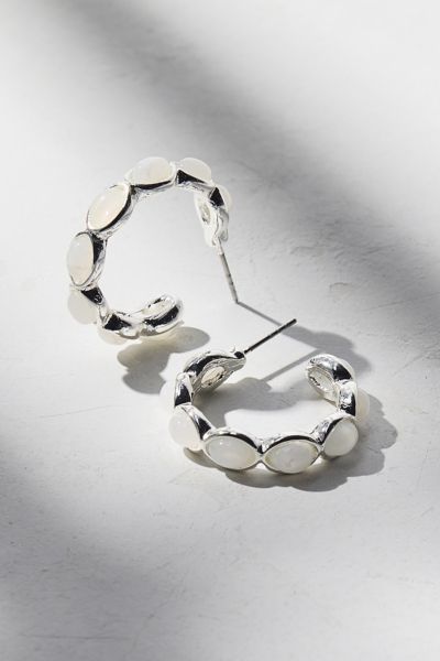 Samia Stone Hoop Earring
