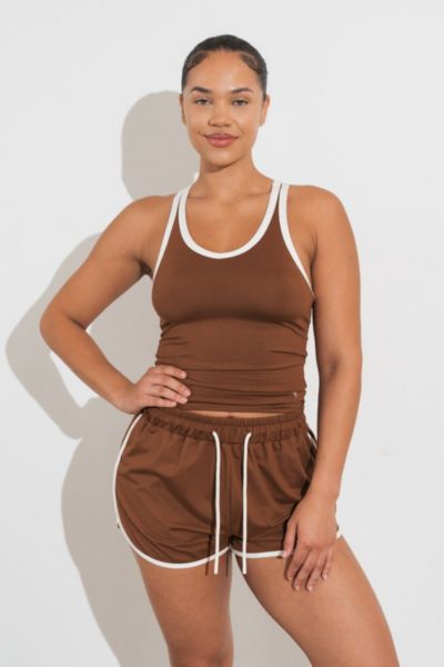 Vitality Motive Racer Tank In Brown