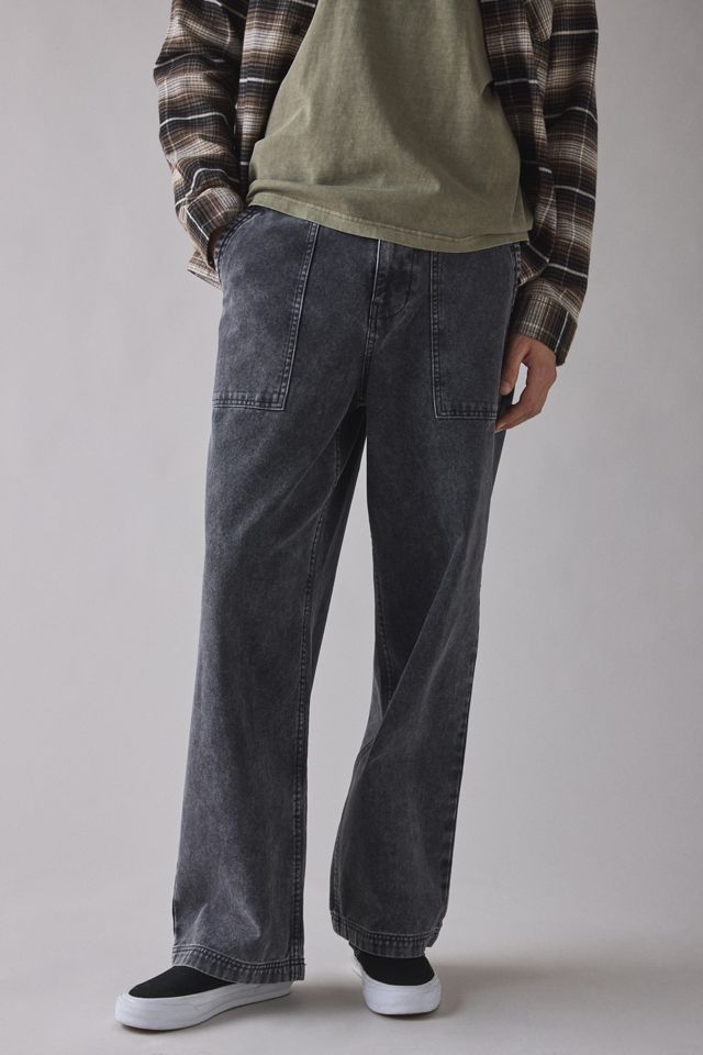 Pantalon coupe ample à poche découpée en canevas épais Nitro BDG #1