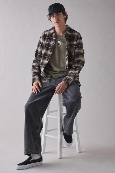 Pantalon coupe ample à poche découpée en canevas épais Nitro BDG