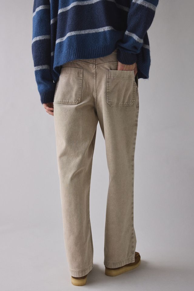 Pantalon coupe ample à poche découpée en canevas épais Nitro BDG #1