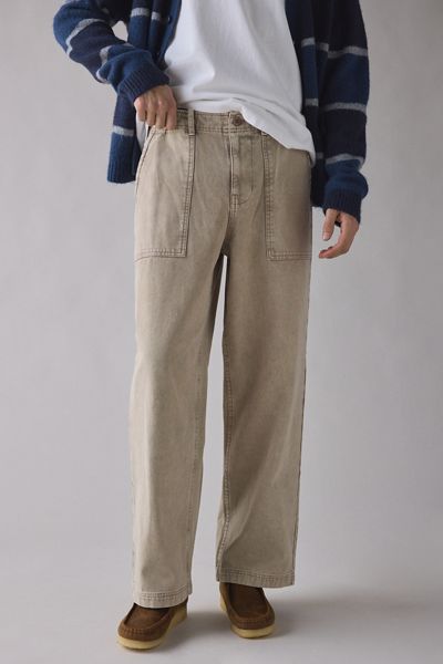 Pantalon coupe ample à poche découpée en canevas épais Nitro BDG