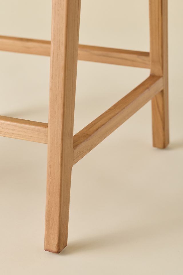Sloan Woven Leather Counter Stool #4