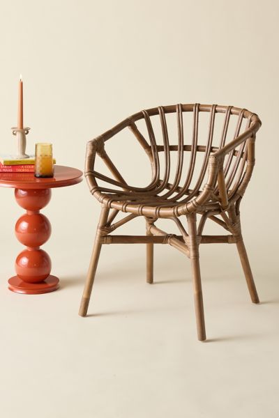Urban Outfitters Atlas Rattan Arm Chair In Natural At  In Brown