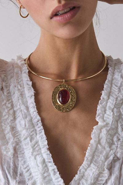 COIRIS Seed Bead Statement Choker Necklace - Multi-Layer Bohemian Chunky Cluster Strand With Tear Earring, Punk Style