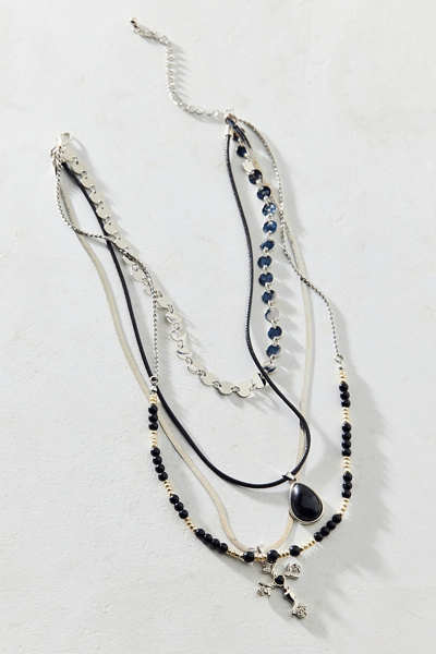 Urban Outfitters Strange Powers Coin Layered Necklace In Silver, Women's At