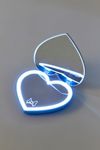 Impressions Vanity Co. Peanuts Snoopy Heart Shaped LED Compact Mirror