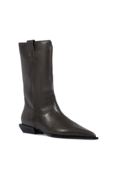 Schutz Ashley Pointed Toe Western Boot In Brown