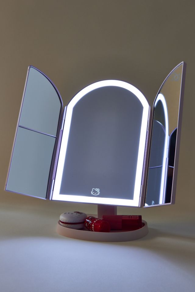 Impressions Vanity Co. Hello Kitty Bowtastic TriFold LED Tri-Tone Makeup Mirror #2