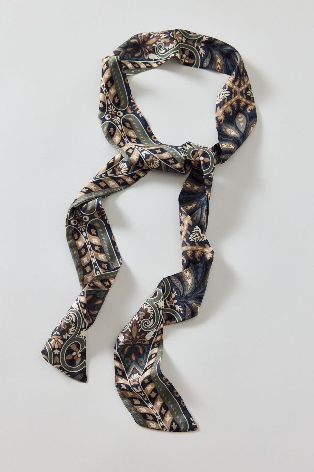 Floral Silky Wrap Scarf #1