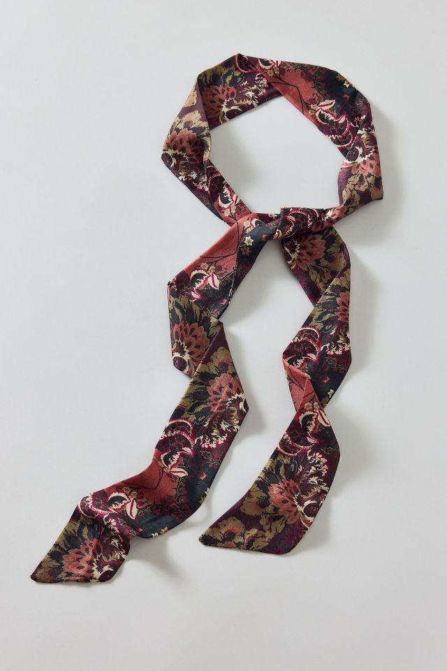 Floral Silky Wrap Scarf #1