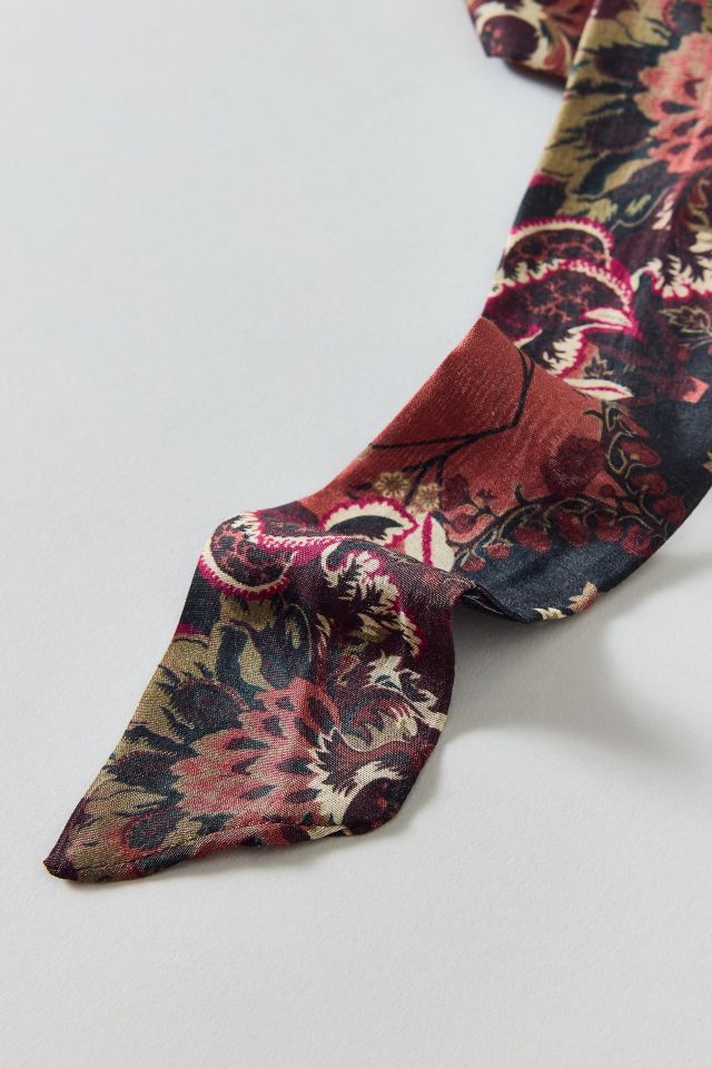 Floral Silky Wrap Scarf #2