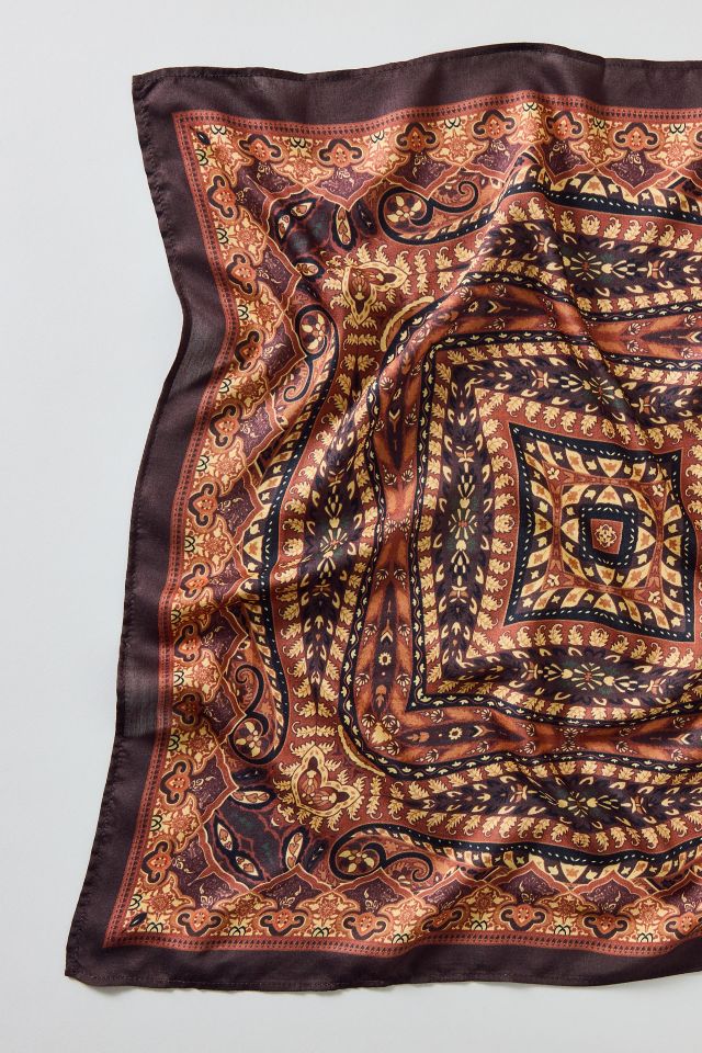 Tile Pattern Silky Scarf #1