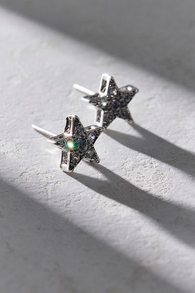 Carolina Stars Rhinestone Stud Earring