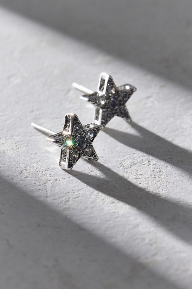 Carolina Stars Rhinestone Stud Earring #1