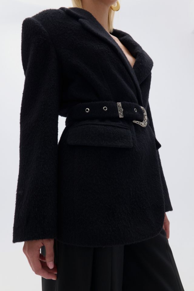 Nocturne Belted Double Breasted Blazer Jacket #1