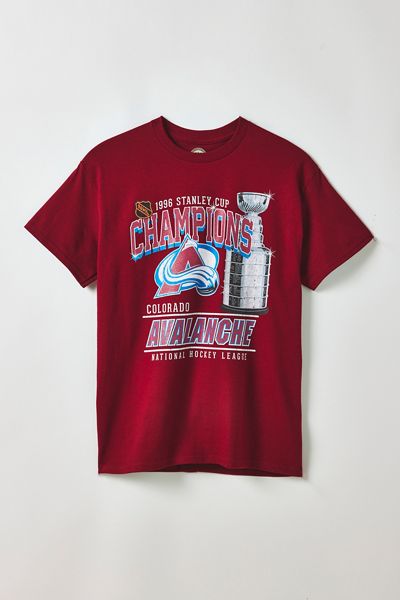 T-shirt Rouge Colorado Avalanche 1996 – Mitchell & Ness, Stanley Cup, Taille L