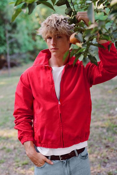 Vintage 1990s GAP Red Pullover Nylon Anorak Jacket | Urban Outfitters