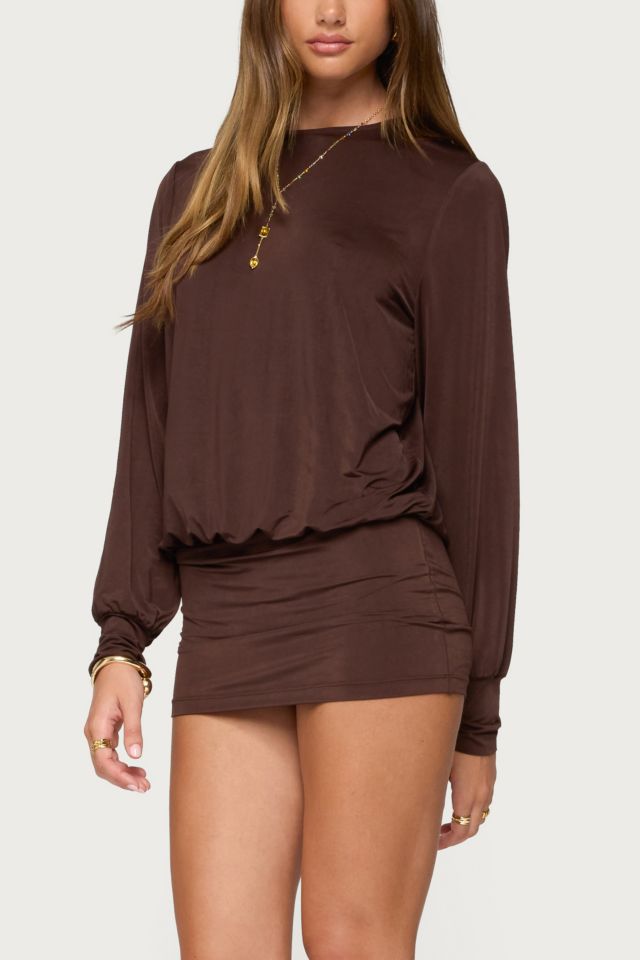 Edikted Guilia Backless Long Sleeve Romper #1