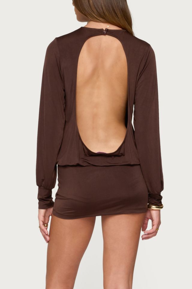 Edikted Guilia Backless Long Sleeve Romper #2