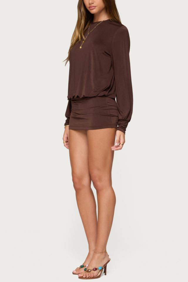 Edikted Guilia Backless Long Sleeve Romper #4