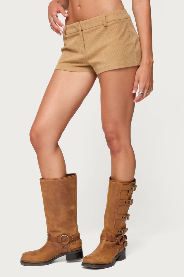 Edikted Kyler Corduroy Micro Shorts #2