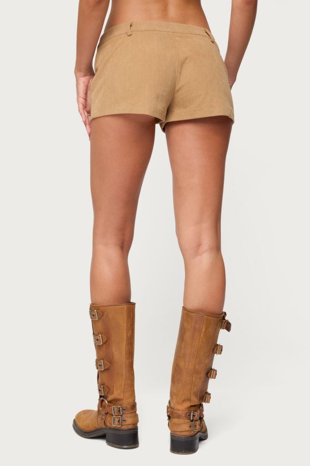 Edikted Kyler Corduroy Micro Shorts #3